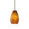 Besa Lighting Pera 9 Stem Pendant, Amber Cloud, Satin Nickel Finish, 1x100W Incandescent 1TT-412618-SN - alternate 1